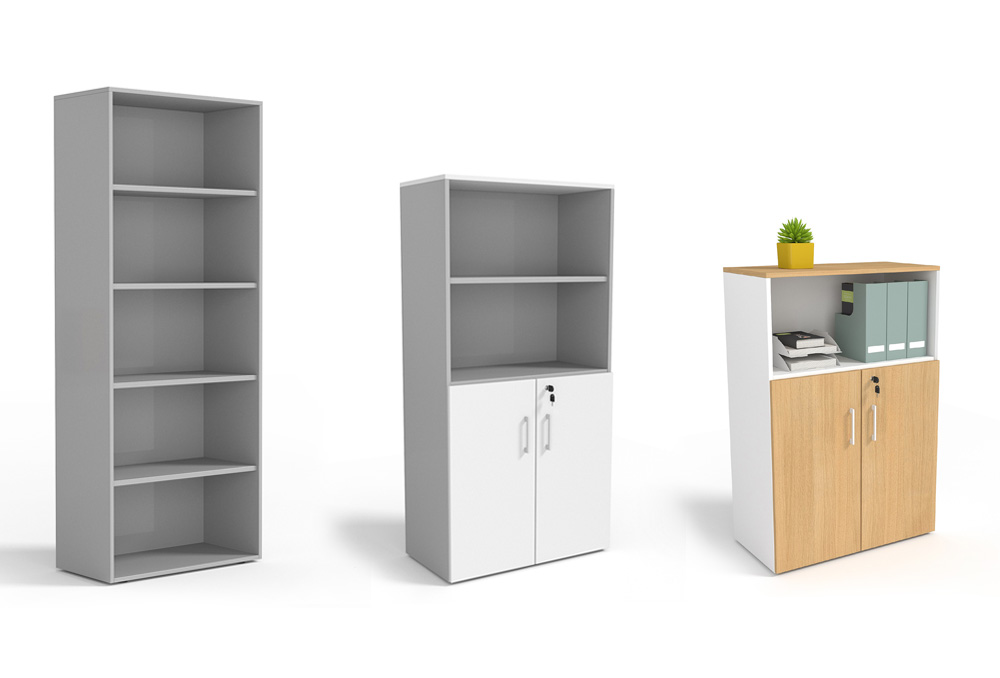 Melamine bookcases